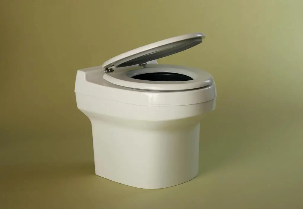 white composting toilet